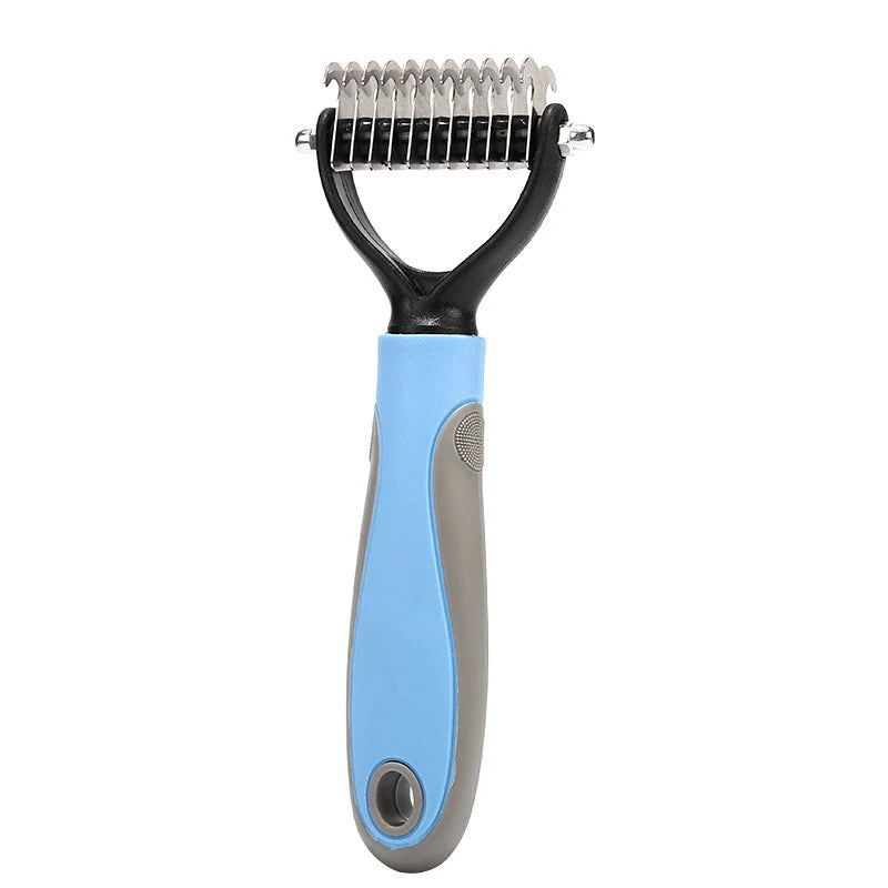 Double-Sided Stainless Steel Pet Grooming Brush