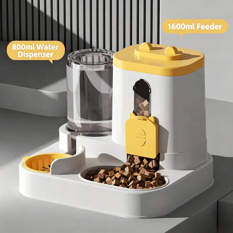 Automatic Smart 2-in-1 Cat Feeder & Water Dispenser