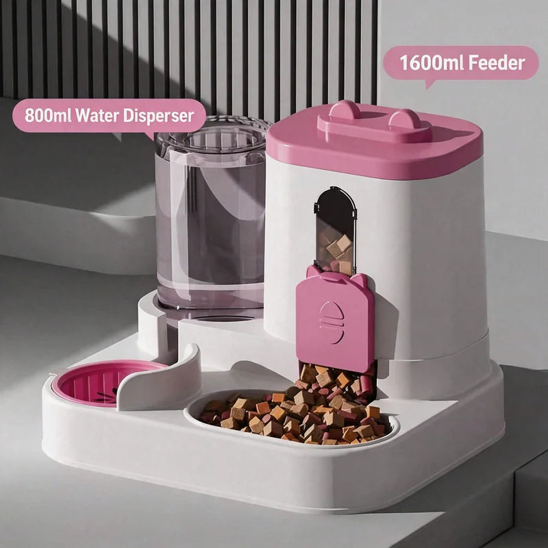 Automatic Smart 2-in-1 Cat Feeder & Water Dispenser